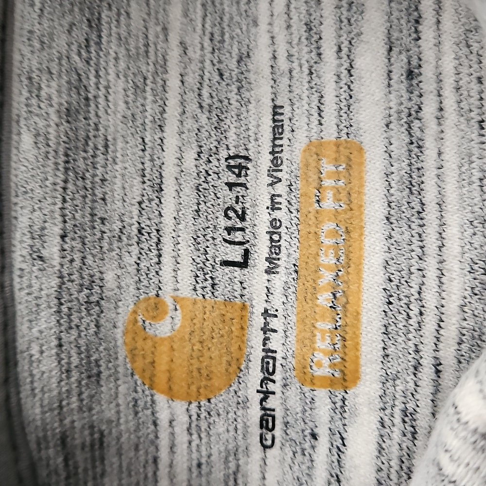 Carhartt Gray Striped Hoodie Womens Size Large - Picture 5 of 5